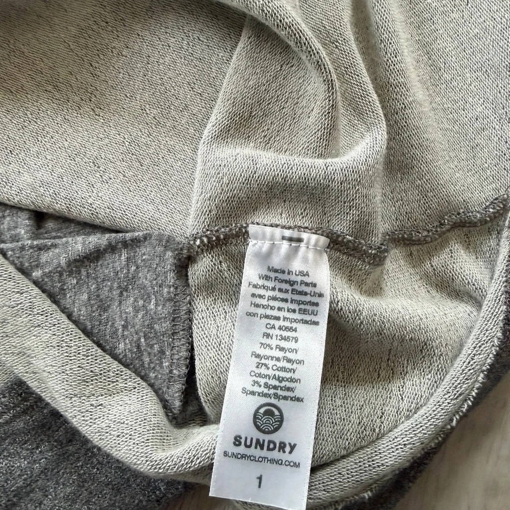 SUNDRY by Evereve Heathered Gray Weekender Tank Top Dress size 1 (small) - Picture 12 of 13